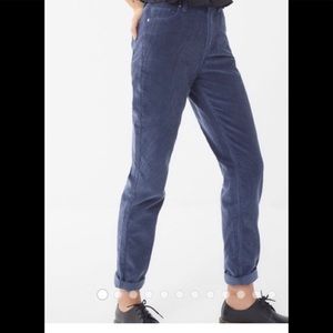 BDG mom high rise corduroy blue